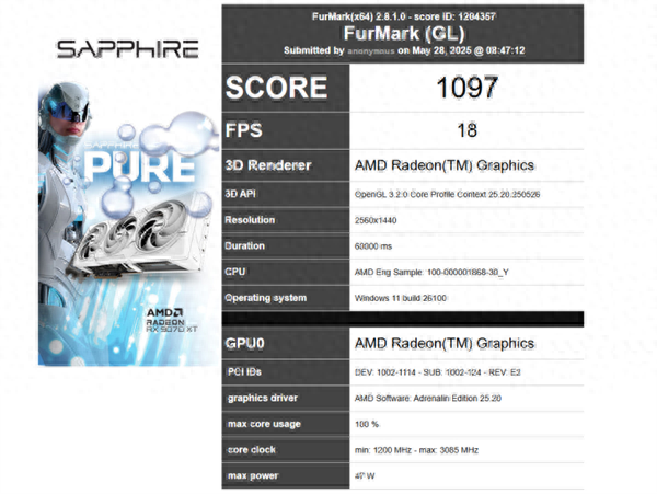 AMD銳龍9000G Zen5 APU首次現身跑分！核顯逼近3.1GHz