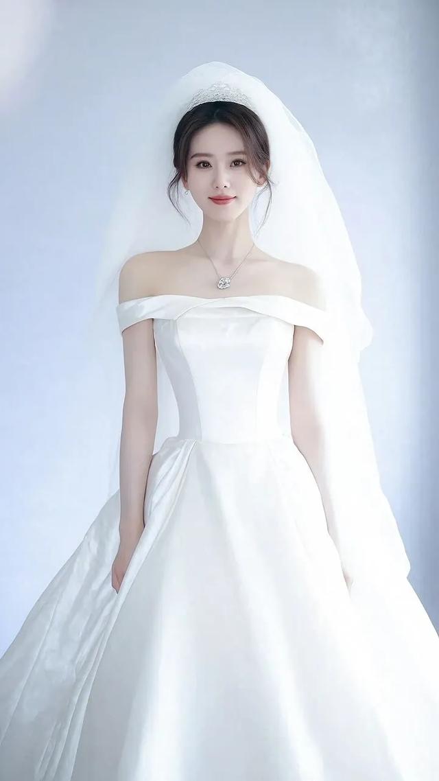 女星图鉴|刘诗诗|穿上婚纱的样子很美