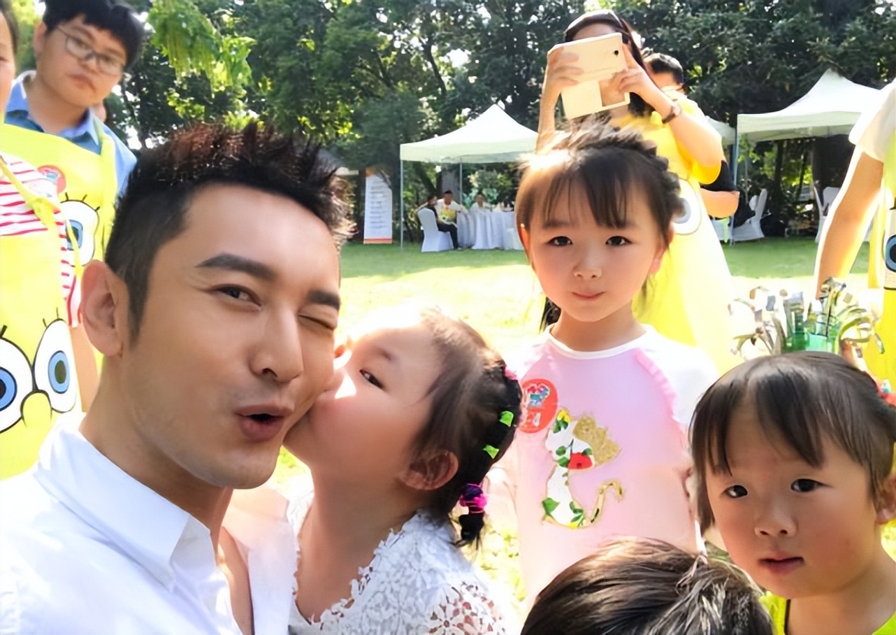 黄晓明没想到，带儿子参加生日宴，女儿却成焦点，杨颖的DNA被赞