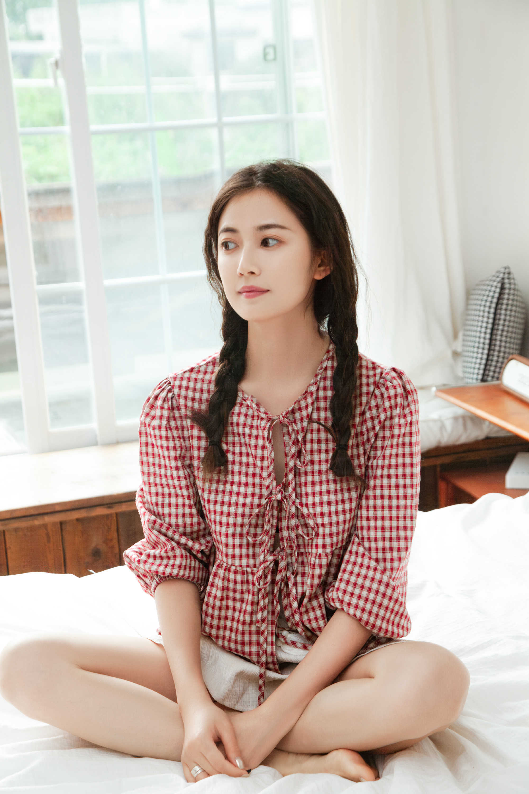 女明星，陈钰琪的美脚