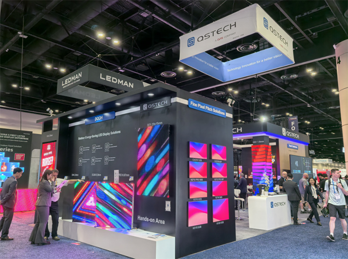 AI赋能智慧显示，青松光电LED显示新品亮相美国InfoComm展