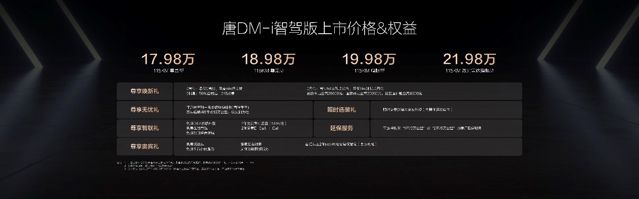 中大型SUV全民智驾时代，比亚迪唐DM-i智驾版售17.98万起