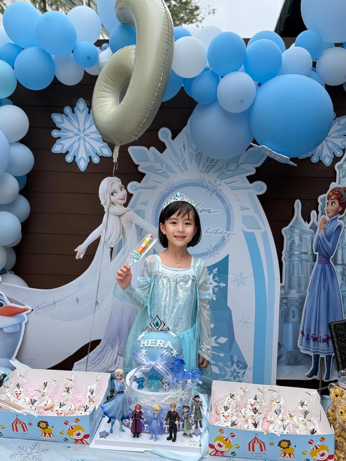 杨怡晒照为女儿庆生,6岁小珍珠漂亮似公主,一家四口都是高颜值