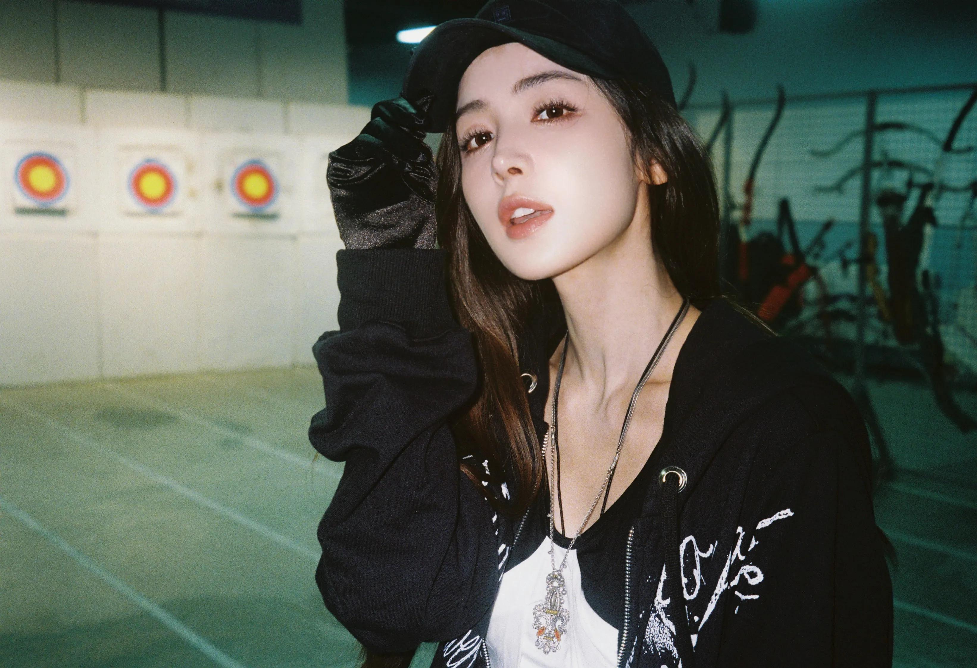 娜扎射箭美图,太飒了