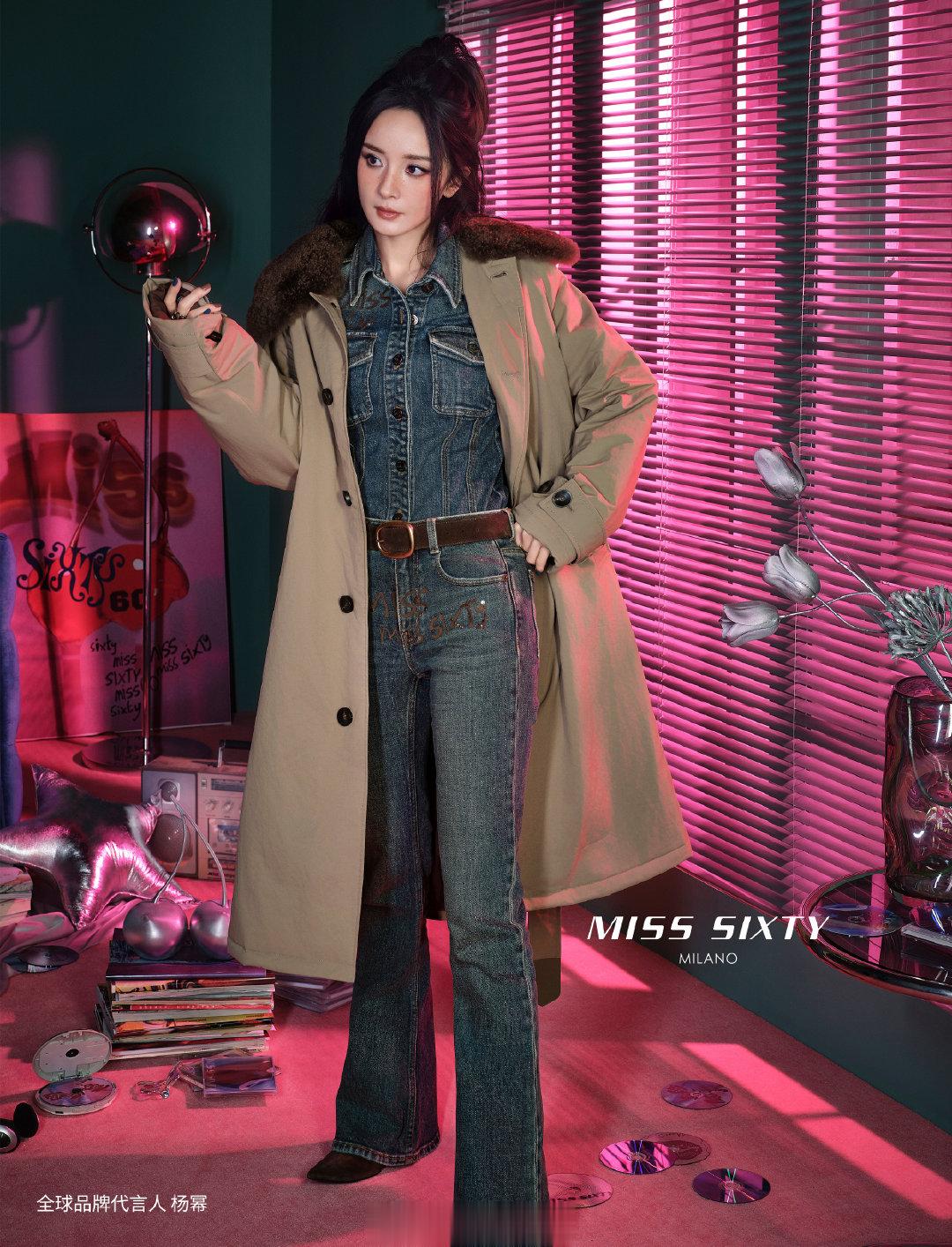 杨幂官宣miss sixty以来的物料大片，每一张美得很震撼