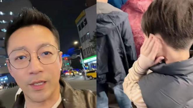 汪小菲更新动态，和箖箖逛夜市