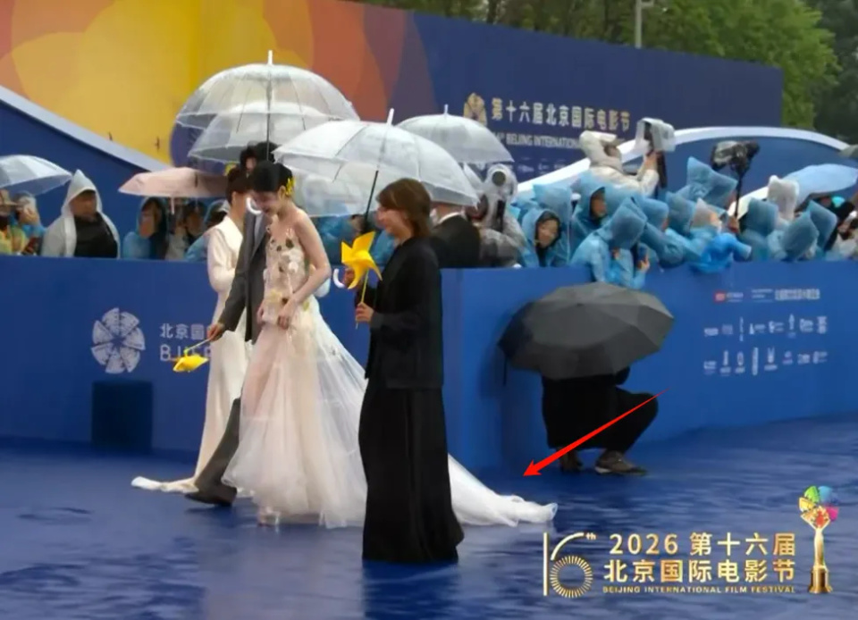 北影节下雨，红毯生图太真实！舒淇状态好，老戏骨无人搀扶太唏嘘