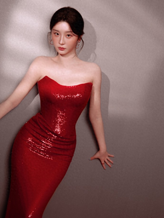 看赵小棠身材五谷丰登，赏容颜又风调雨顺，大气又曼妙。