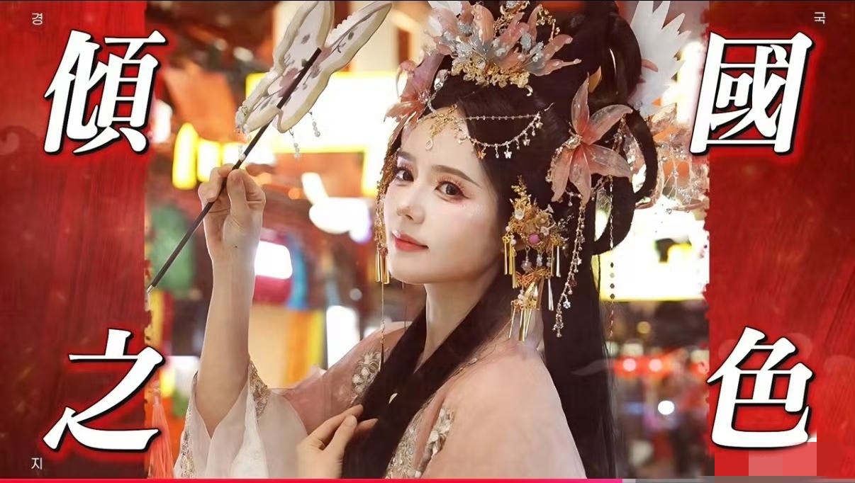 韩佳人上海拍摄网红照，被造型师化的鬼迷日眼，还不如她素颜好看