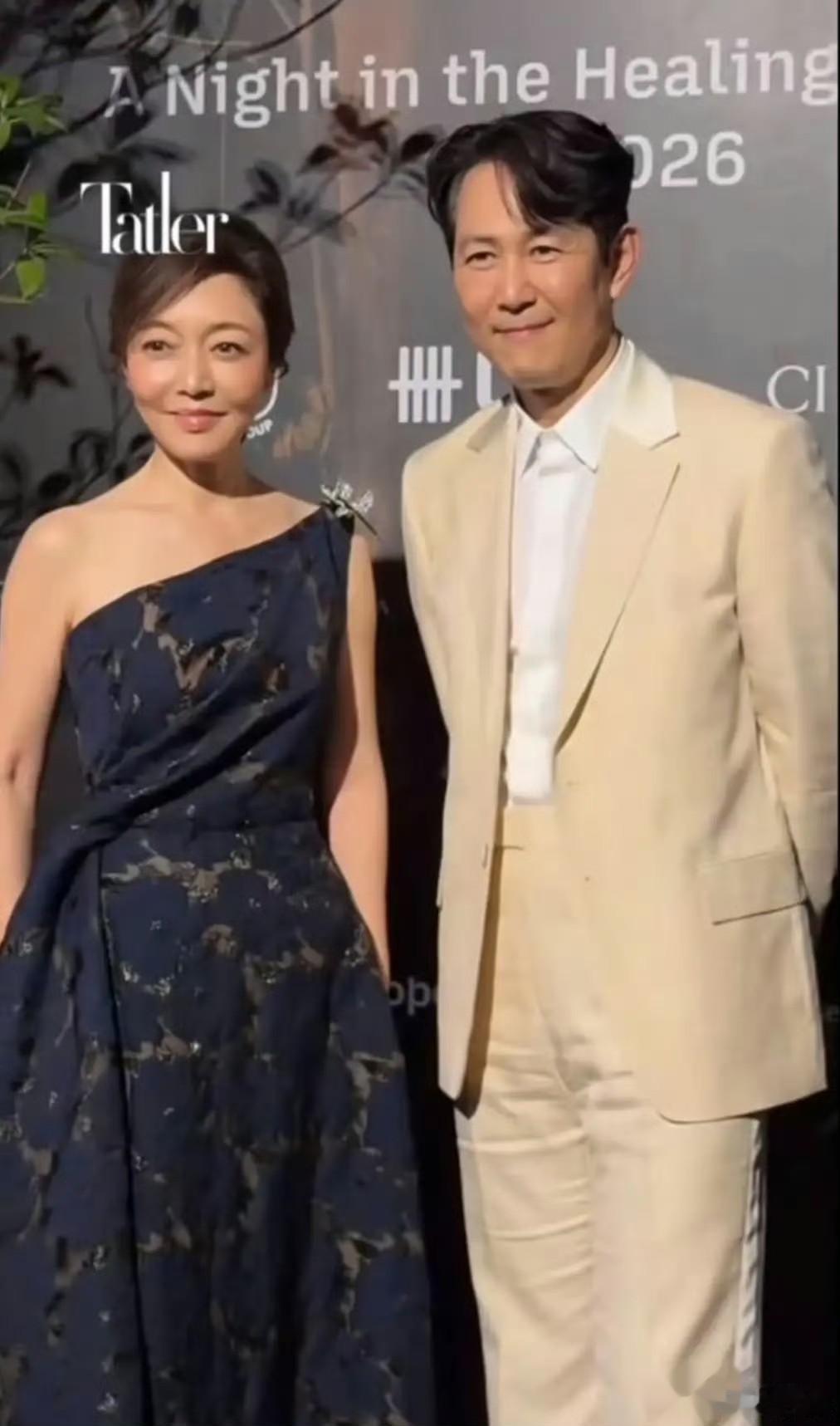林世玲携男友李政宰出席正大谢家儿媳晚宴，与郎朗老婆吉娜等同框