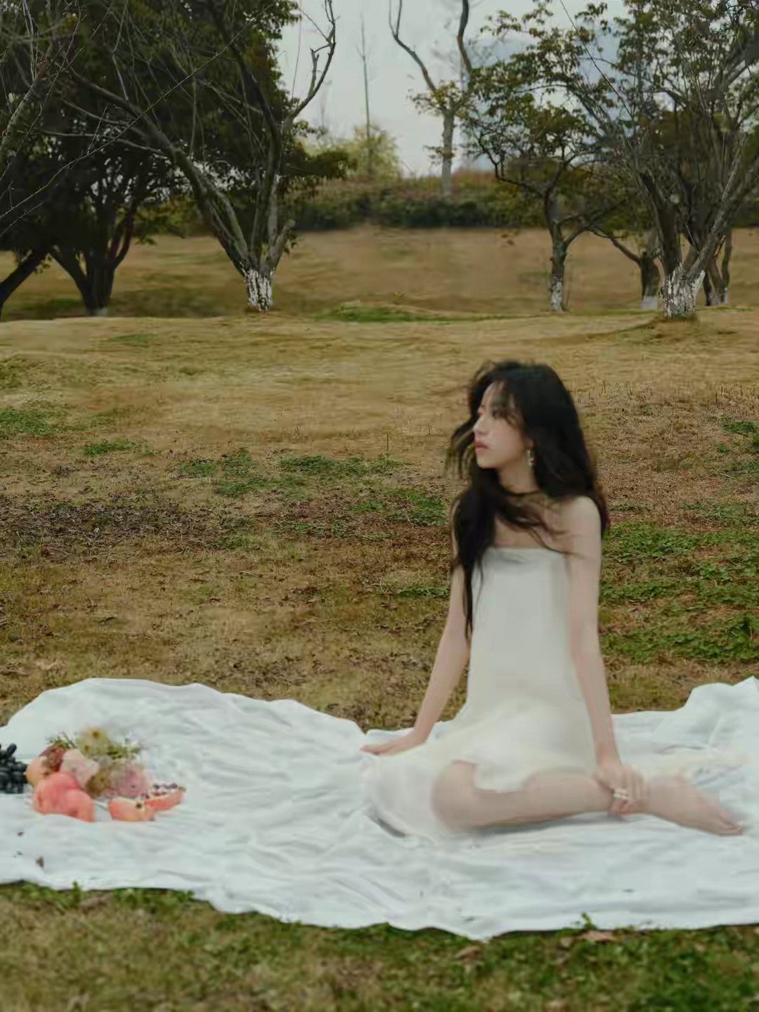 女明星，周雨彤的美脚