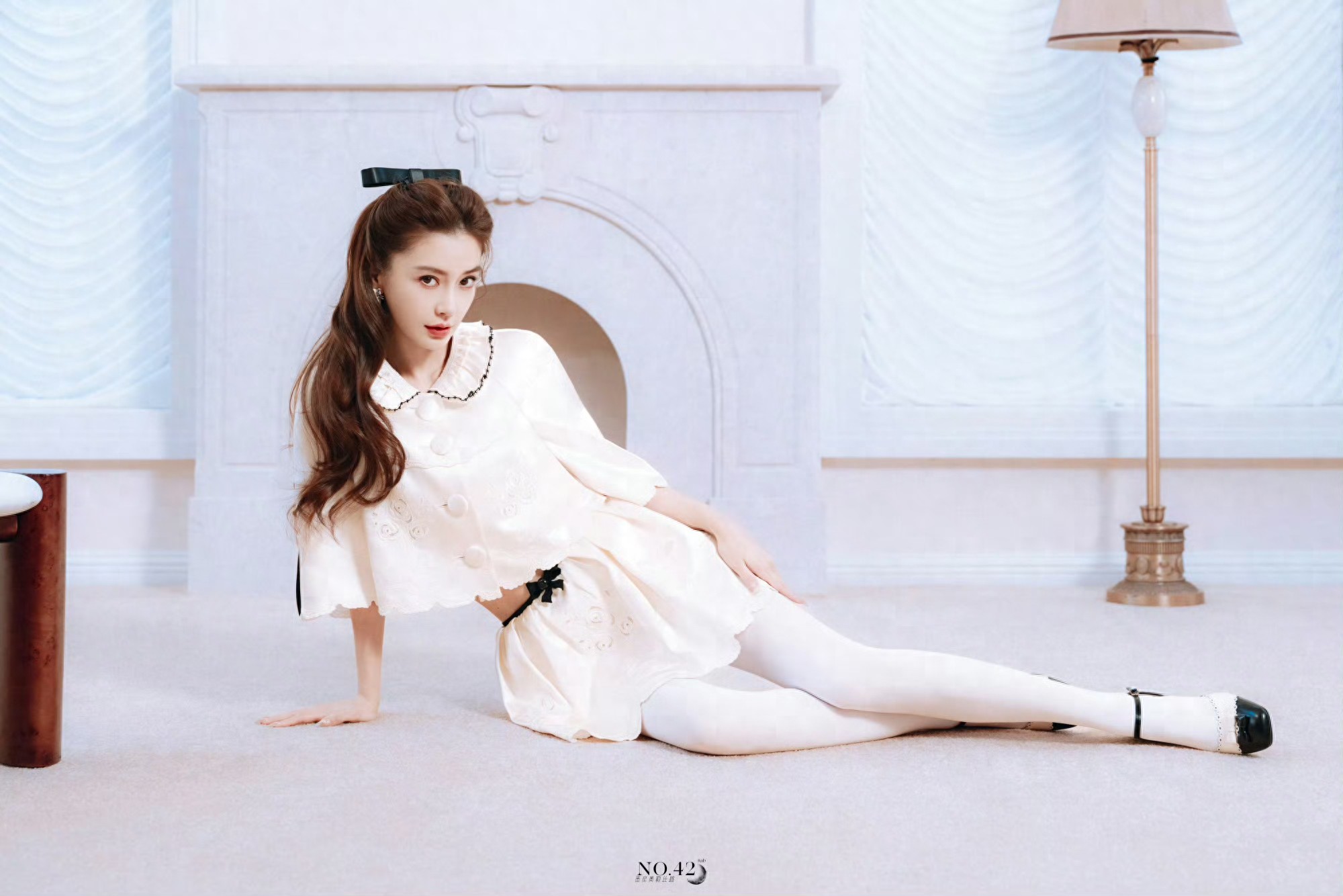 Angelababy x 白色丝袜