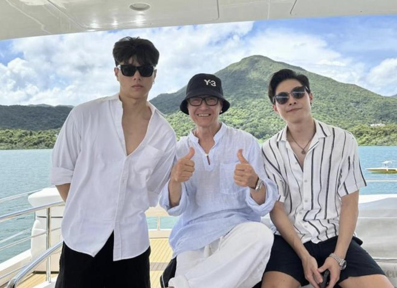 卢惠光67岁生日与林国斌相聚，62岁张耀扬也在，满头银发身材健硕