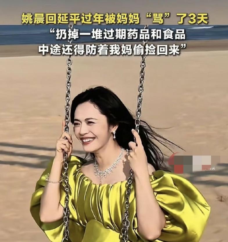 姚晨过年独自带娃回娘家！被妈妈“骂”了3天，照顾一家人她挺累