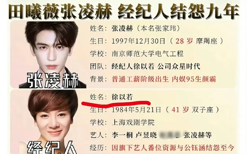 张凌赫爆火并非偶然，徐以若保驾护航，背后藏着内娱圈层生存铁律