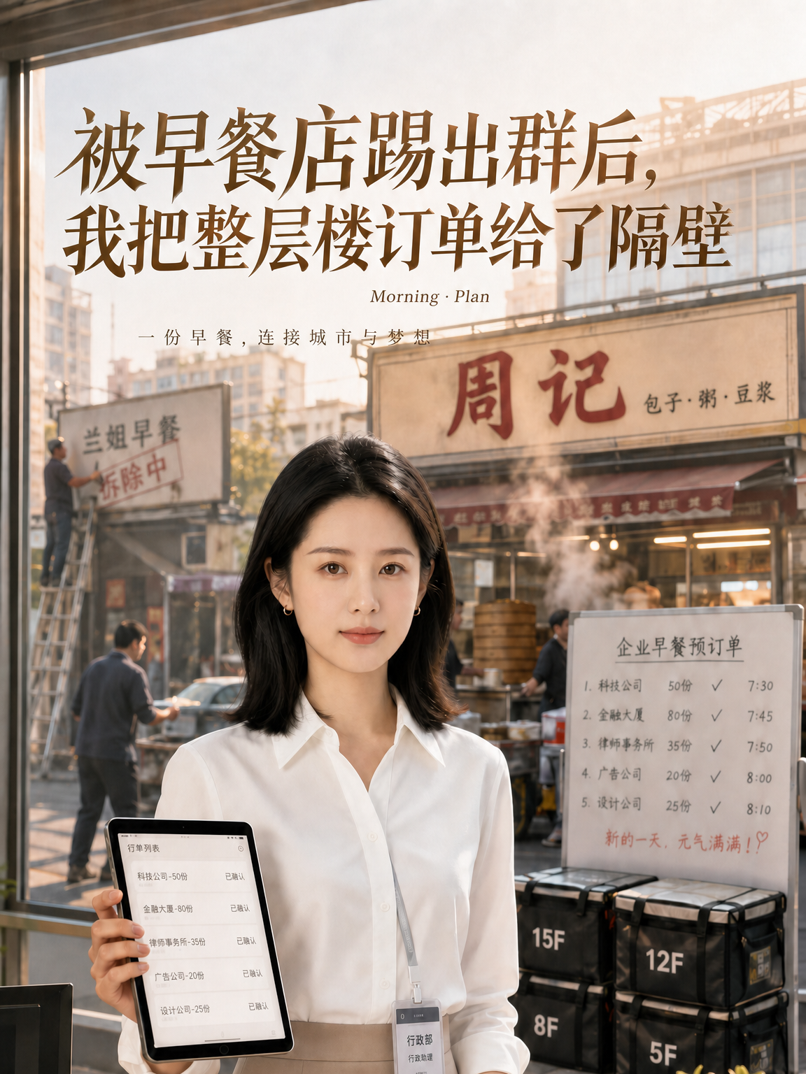 被早餐店踢出群后，我把整层楼订单给了隔壁