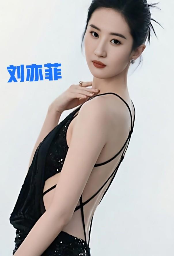 刘亦菲黑色造型惊艳绝伦气质优雅性感妩媚让人眼前一亮