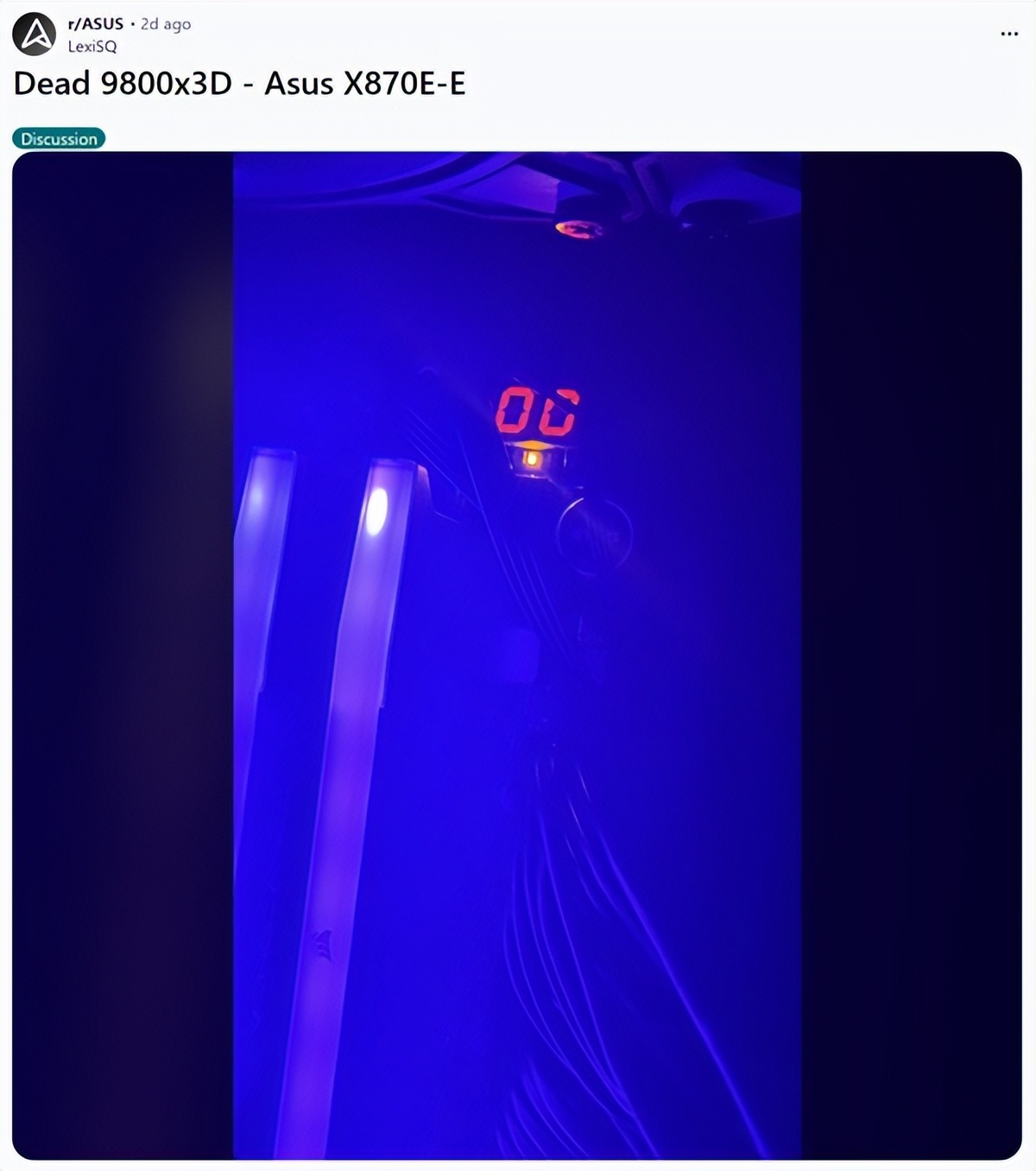 銳龍7 9800X3D連燒5個！華碩主板官方回應