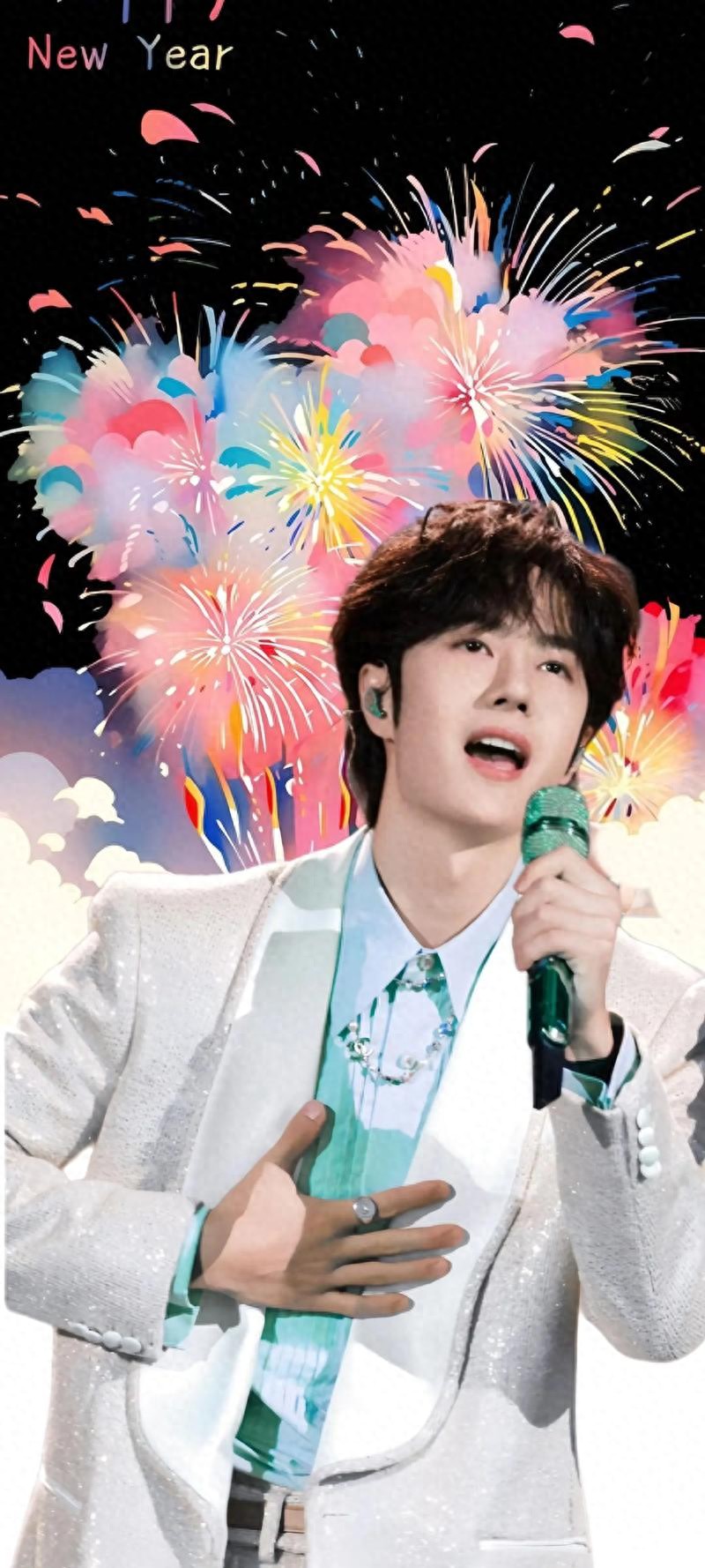 年都过完了王一博还在闪耀动起来