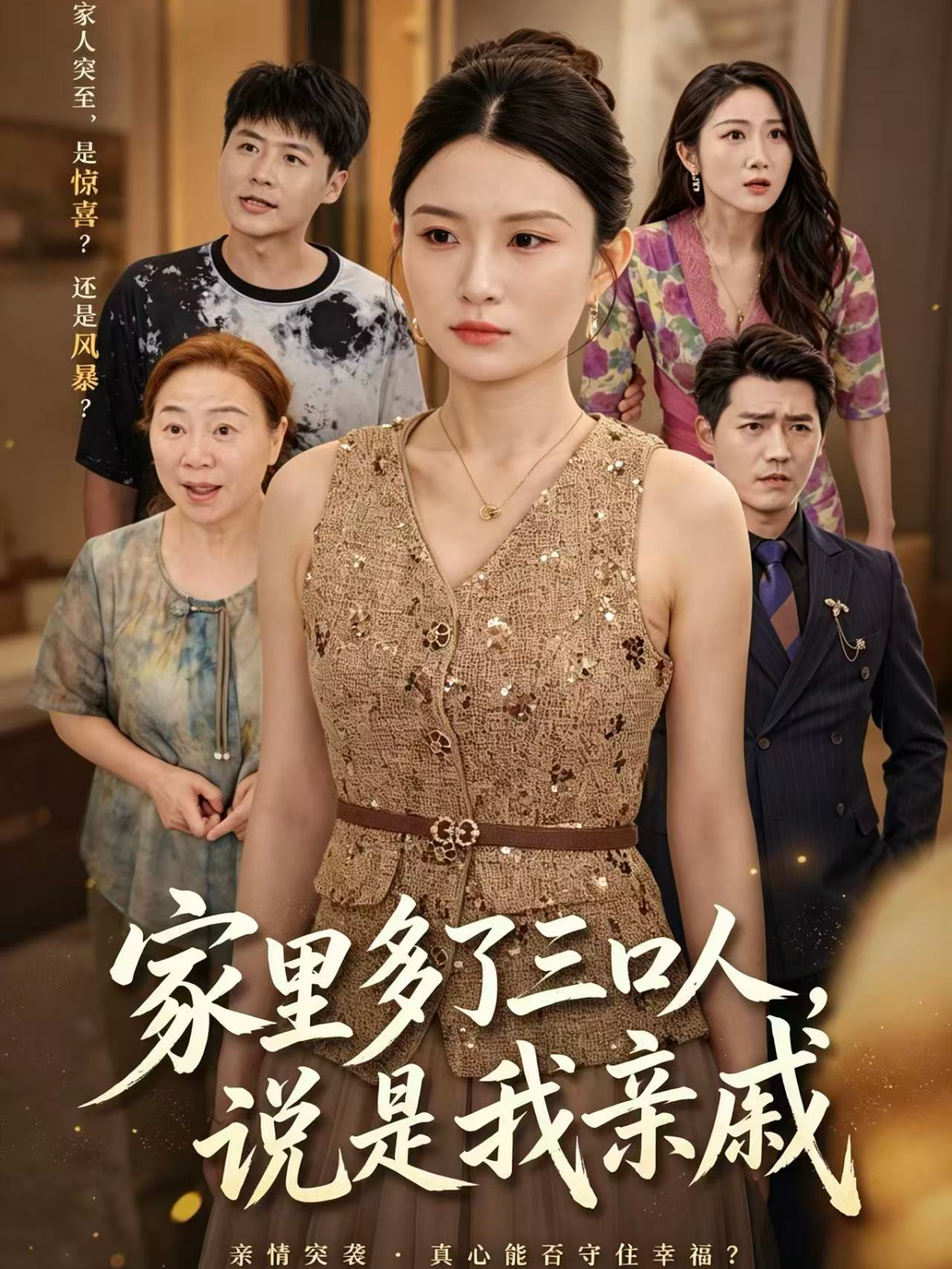 家里多了三口人，说是我亲戚