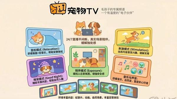 騰訊視頻上線寵物TV頻道，毛孩子也能宅家追劇