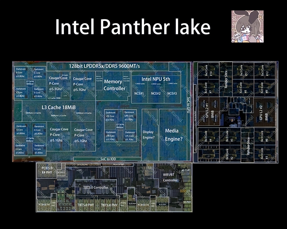 8K高清探秘Intel Panther Lake：LPE低功耗小核有點孤獨