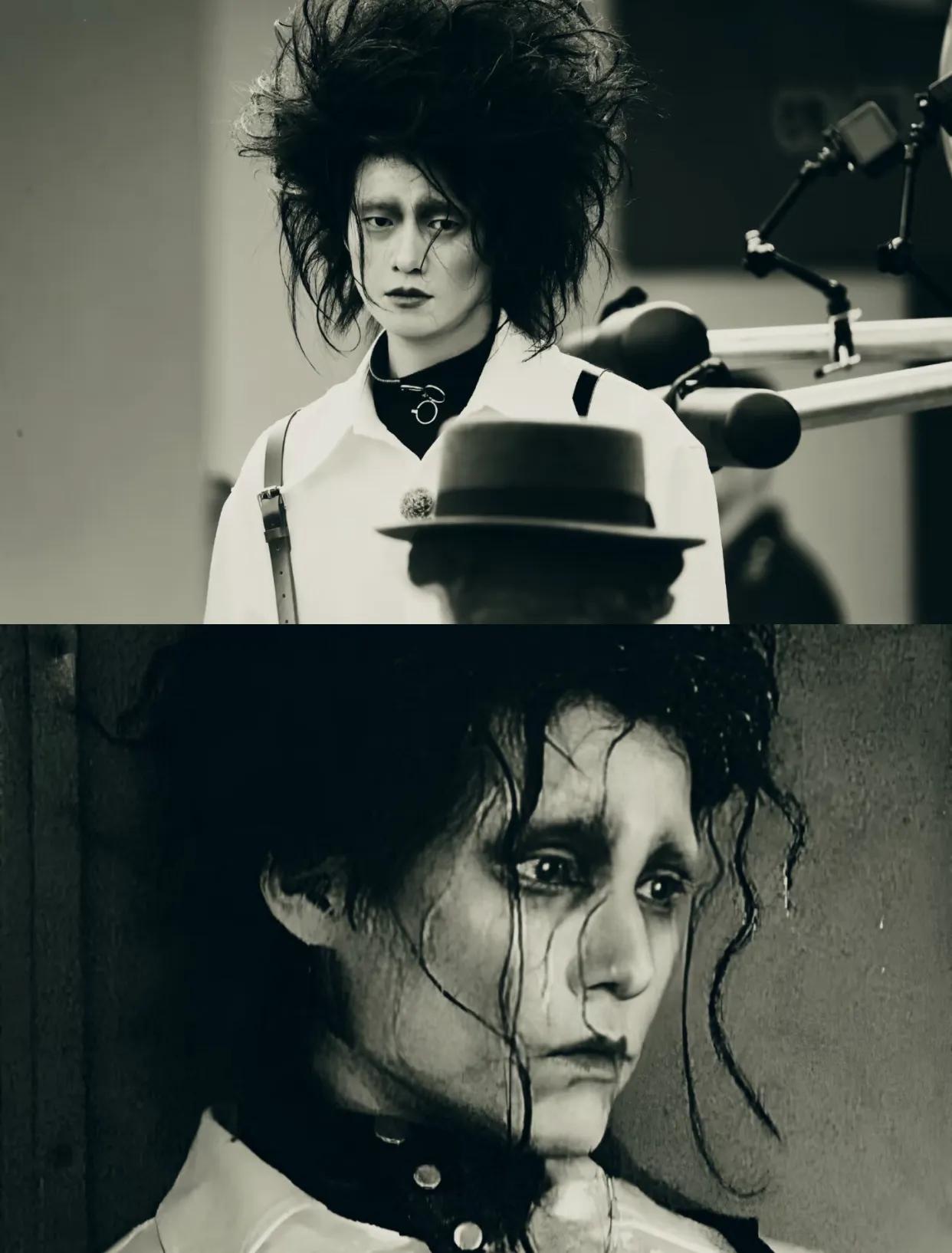 魏大勋cos“剪刀手爱德华”，神还原！不愧是韩国财阀看中的男人