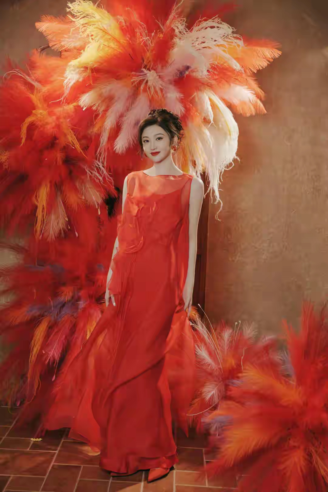 景甜除夕夜写真照，甜美动人的大甜甜，看了心情都好了