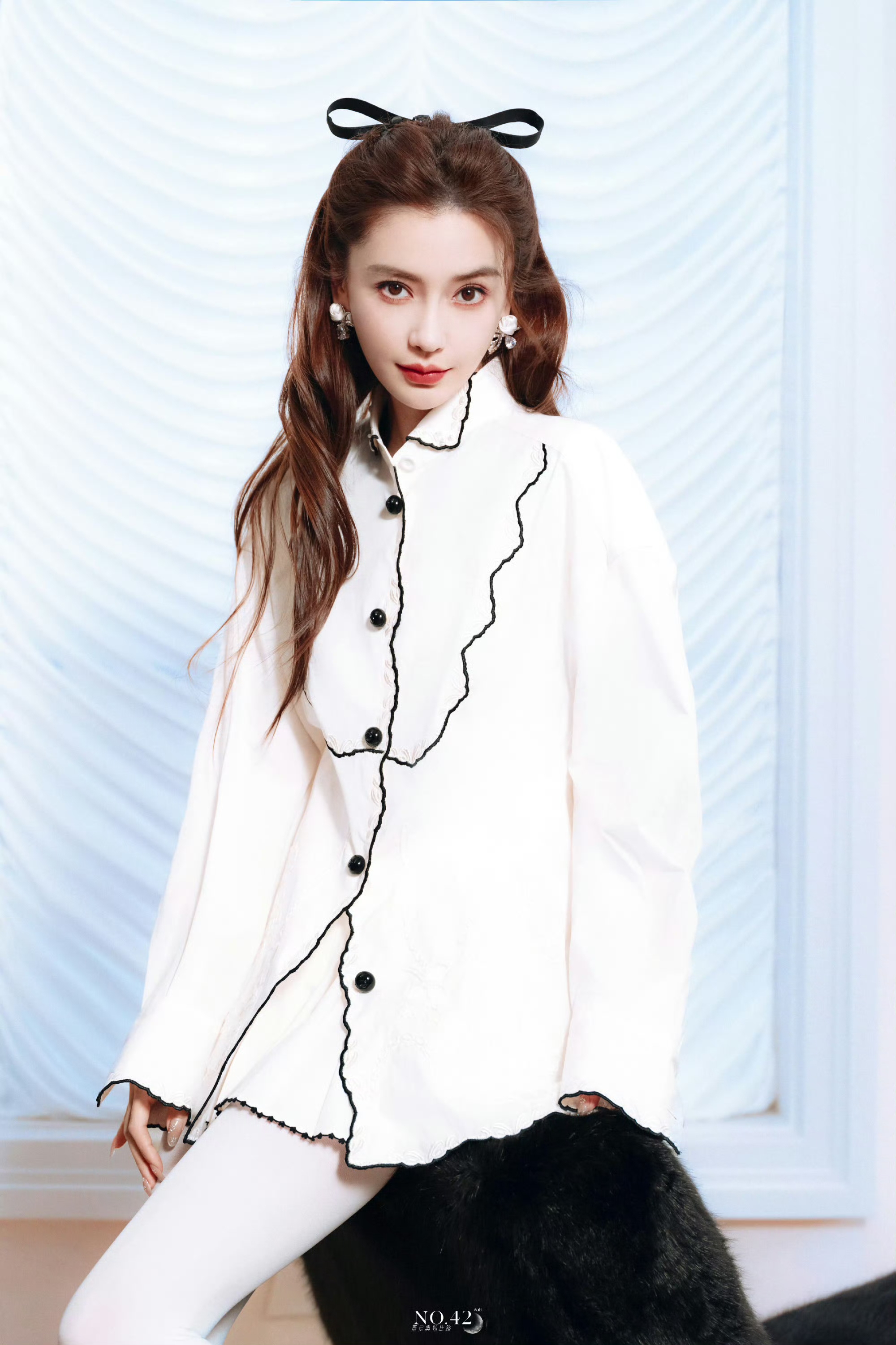 Angelababy x 白色丝袜