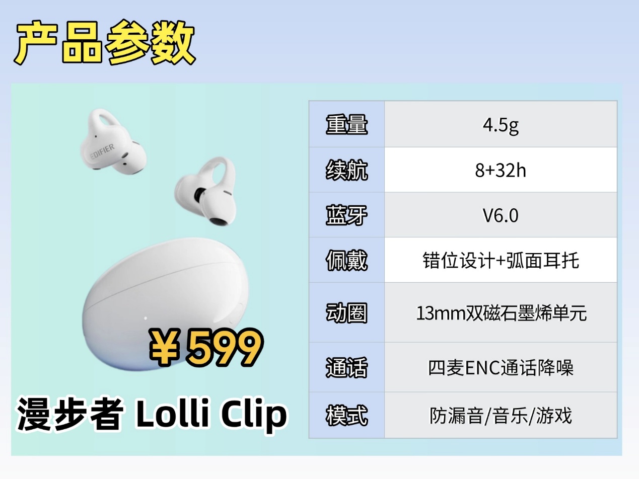 耳夾式耳機哪款音質好？熱門耳夾式耳機測評，虹覓聲闊漫步者