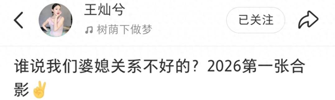 王灿兮否认婆媳不和，晒与杜淳妈妈合影，4岁女儿出镜长得像奶奶
