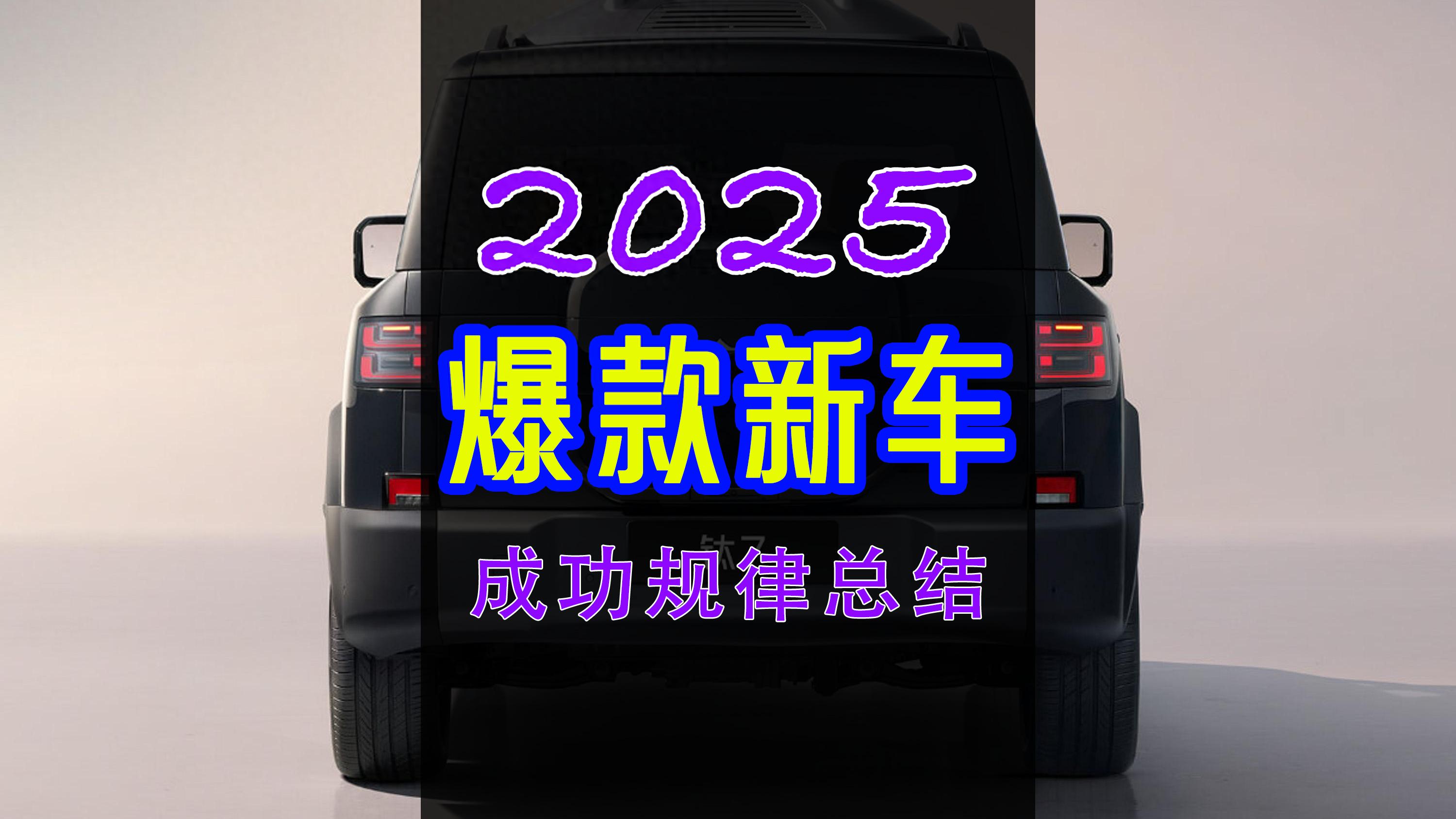 2025年5类爆款新车成功规律总结