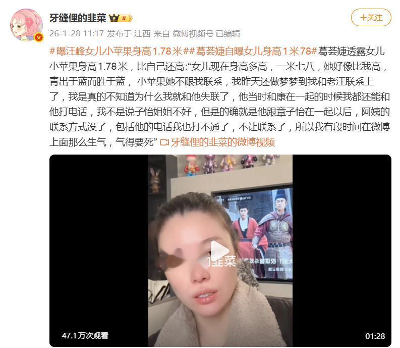 网友:汪峰祖宗18代都要感谢葛荟婕,她生了一个“超模版的自己”