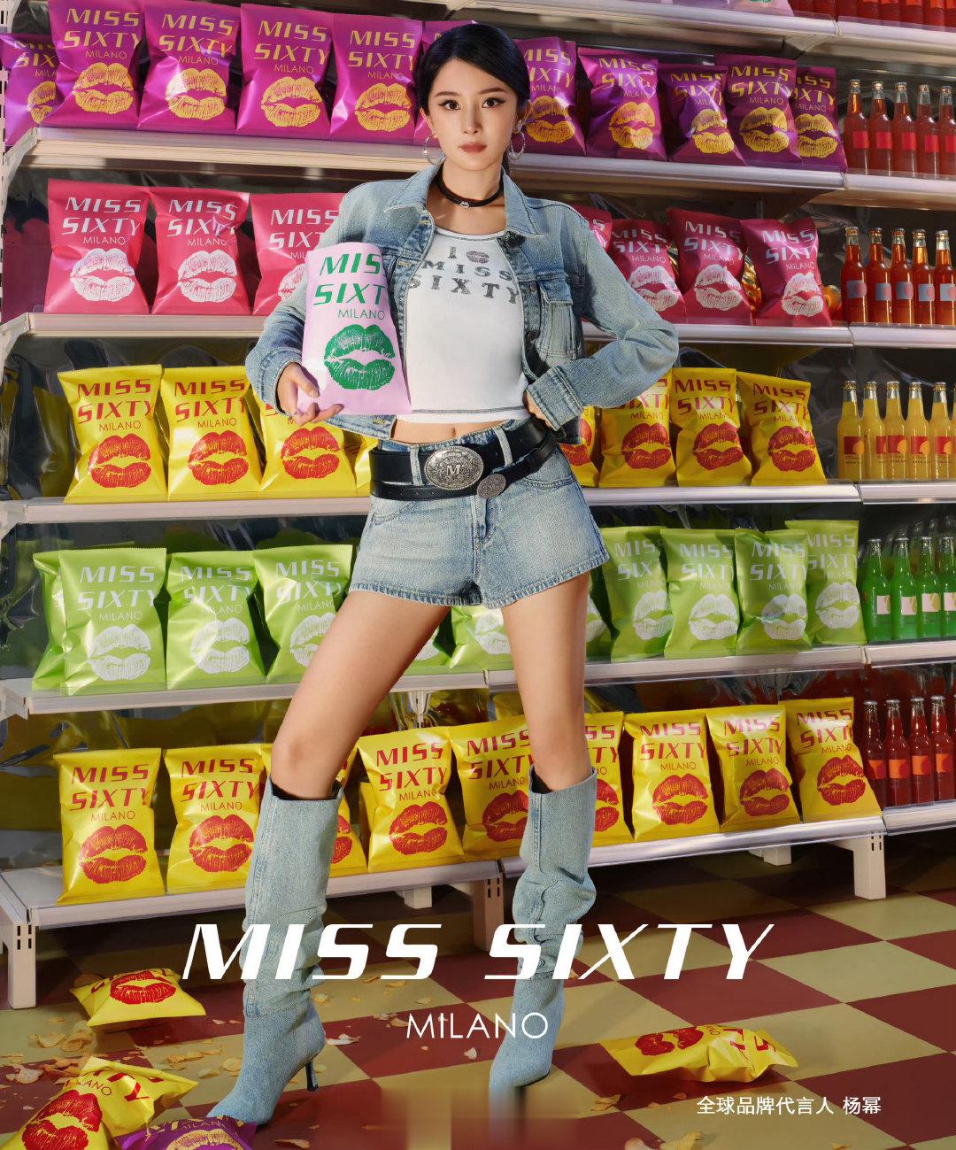 杨幂官宣miss sixty以来的物料大片，每一张美得很震撼