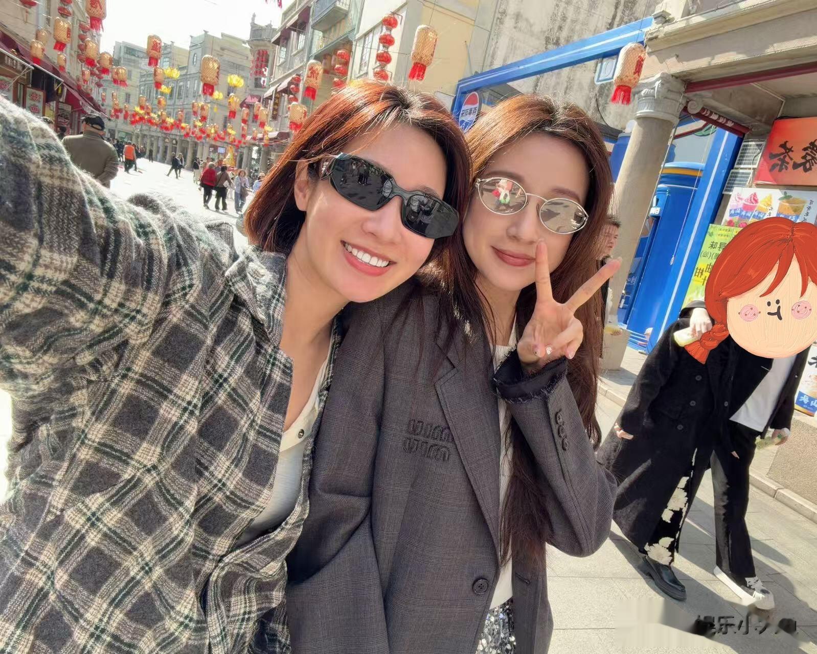 马凡舒分享美照配文:很难管住嘴，人回来了，胃还留在广东！