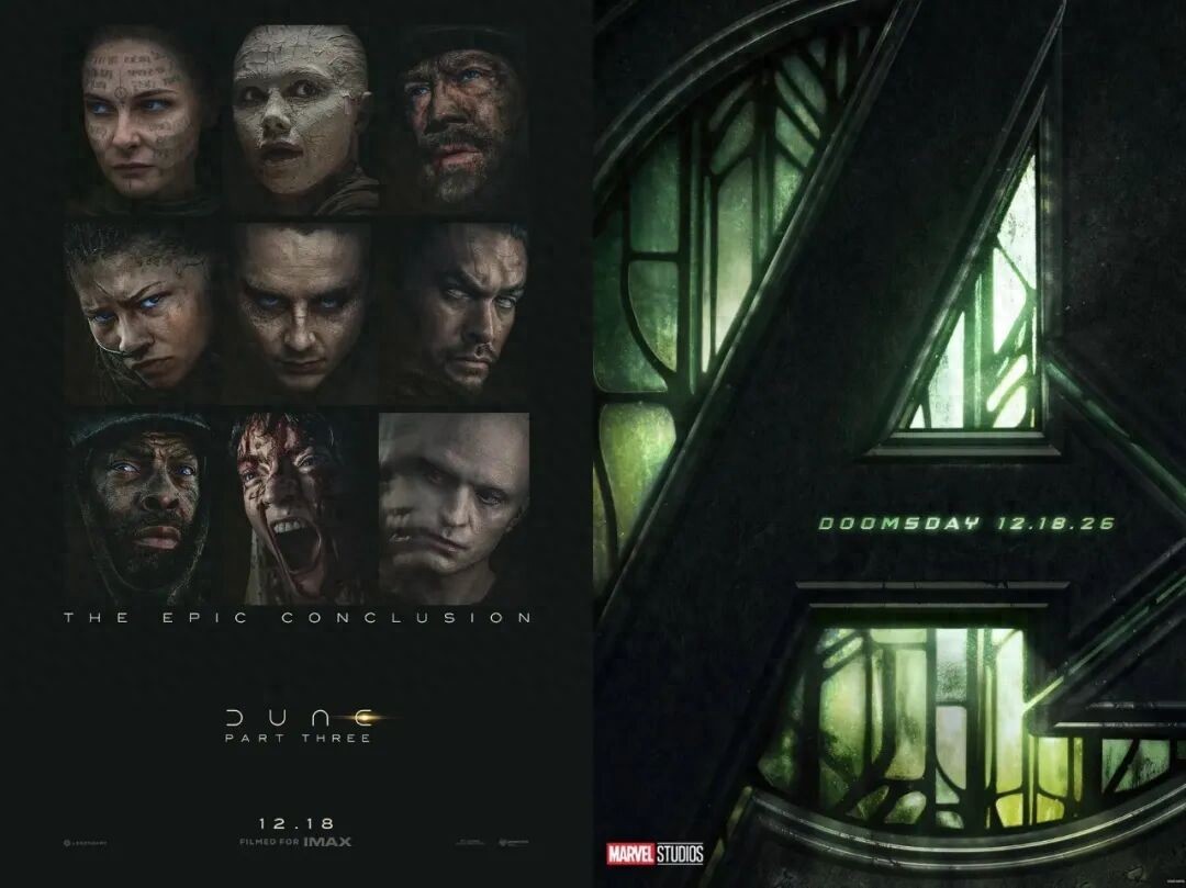《沙丘3》与《复仇者联盟5》同日上映 目前均无无改档计划