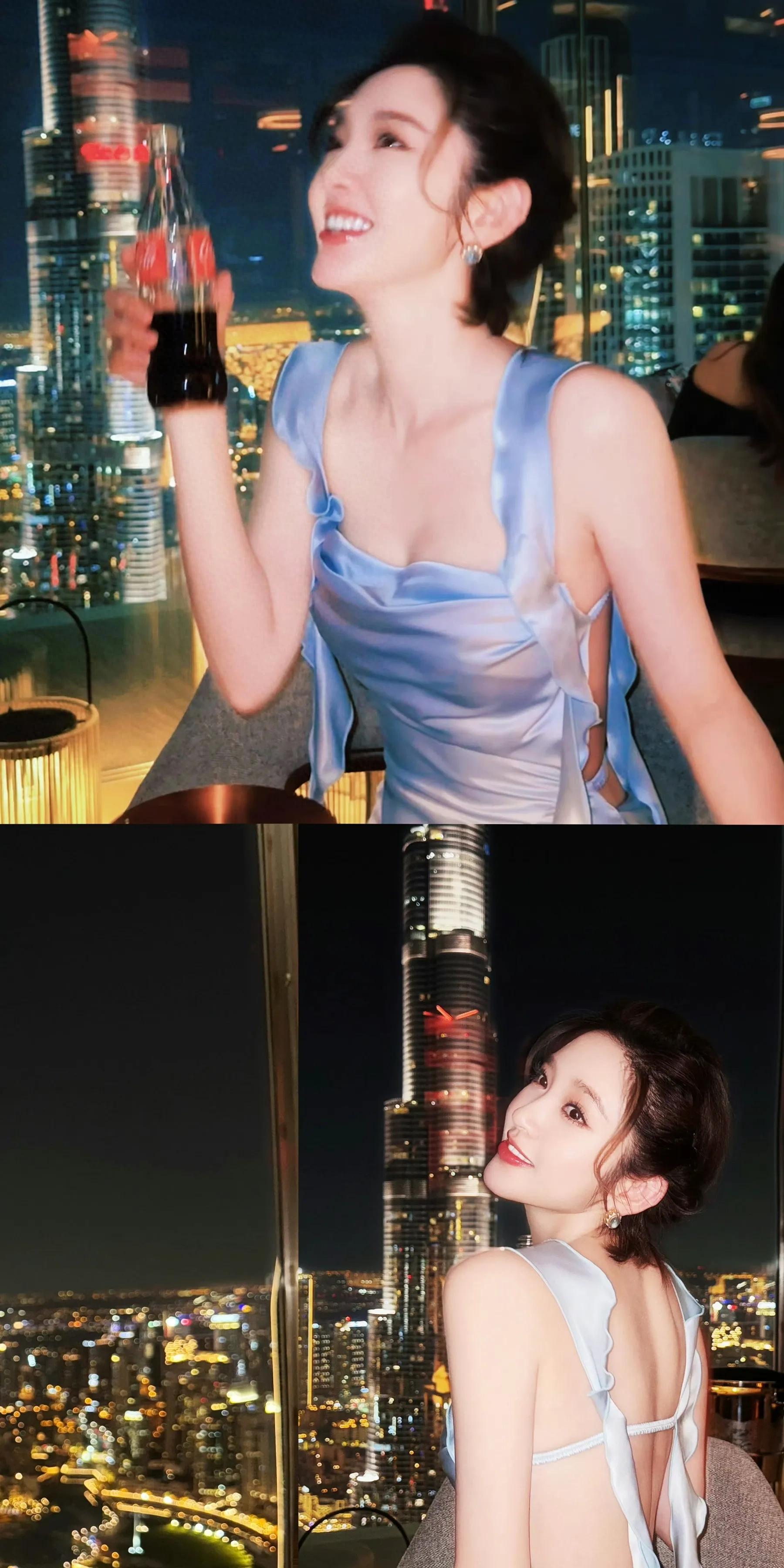 唐艺昕，这美背好吸睛啊