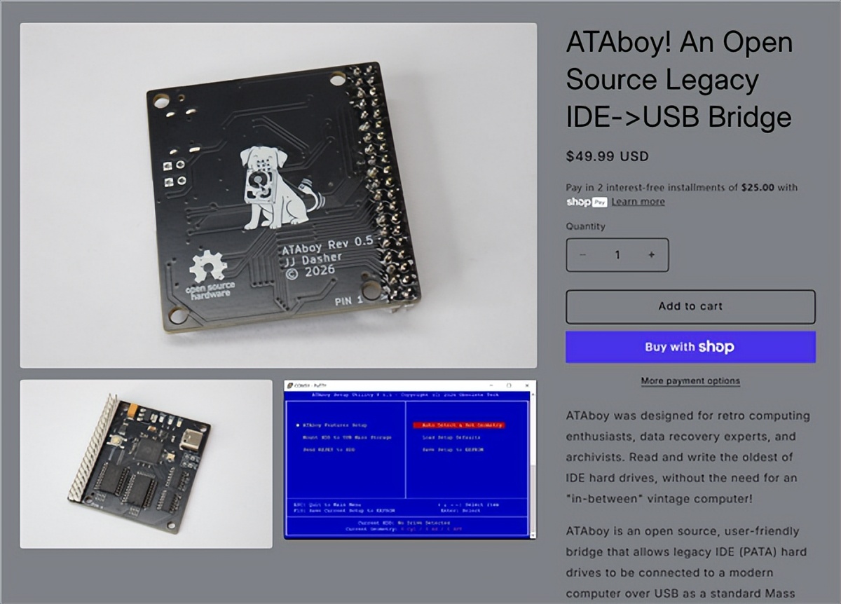 20年多前的古董IDE硬盤成功復活！轉接USB 3.1