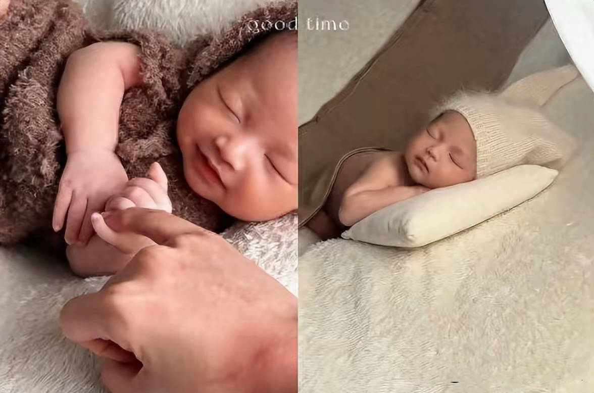 马筱梅给儿子开号，亲儿能晒