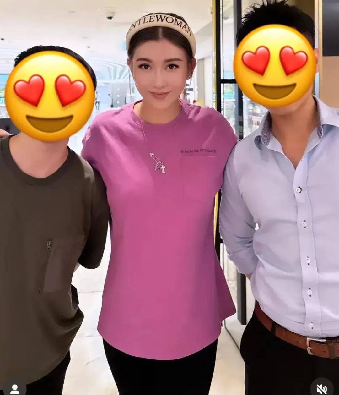 前TVB女星被集邮主动搭肩膀合影,惨遭P图被指似妖精,本人毫不在意