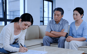 5年前签死协议：3套房80万全给儿，养老不关女！今爹重病妈闹单位逼出钱