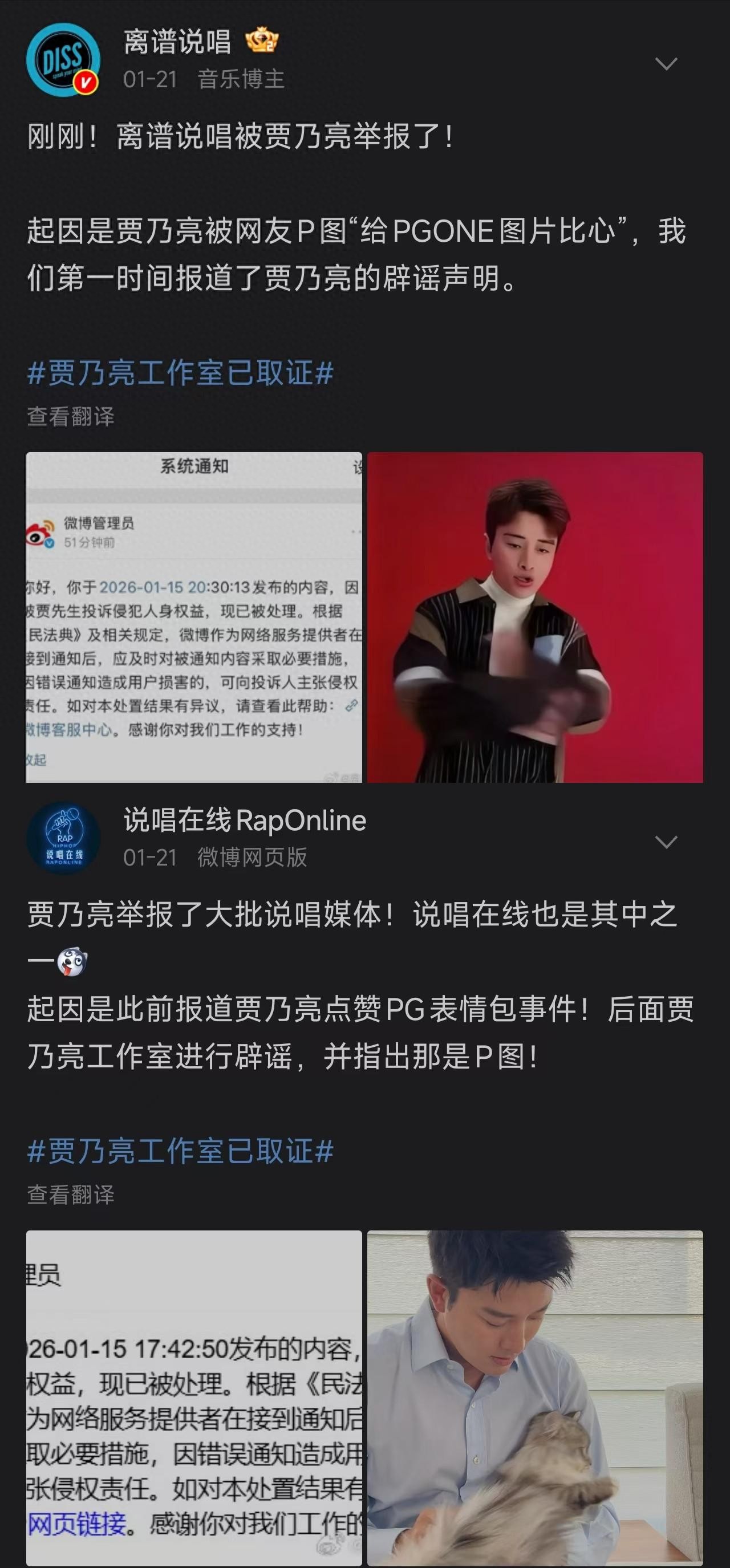 贾乃亮怒举报博主，就因对方模仿PG One？全网吵翻了