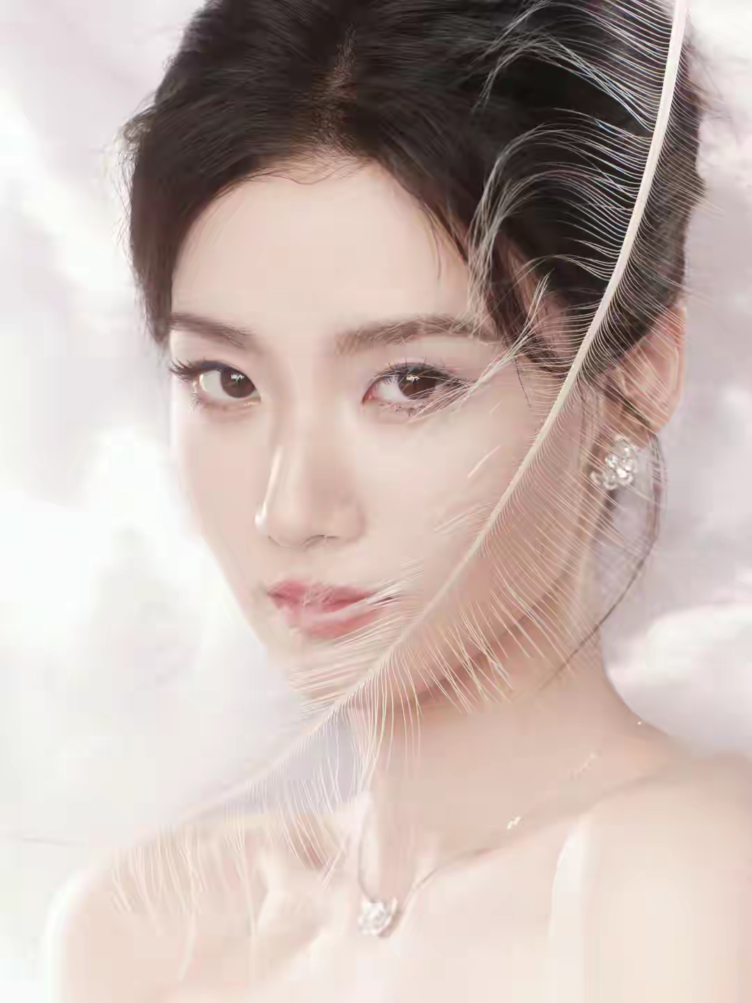 鱼尾裙光脚丫，上海的演员 卢昱晓