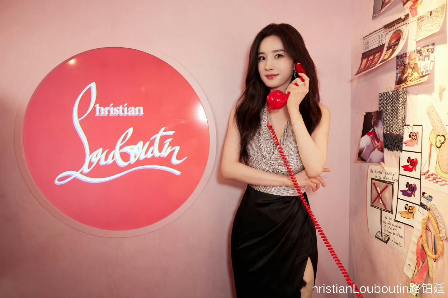 杨幂路铂廷现场活动，高定与定制的诠释，太美了
