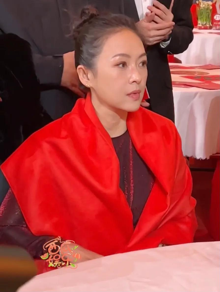 章子怡穿红裙录春晚，陈妍希娇俏，于适站蓝羽身边，张译很帅气