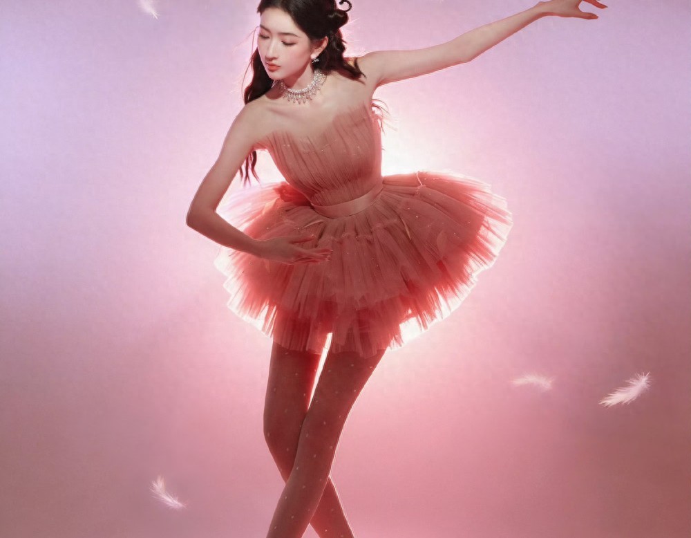 王玉雯好粉嫩啊 穿白色波点蕾丝袜秀大长腿