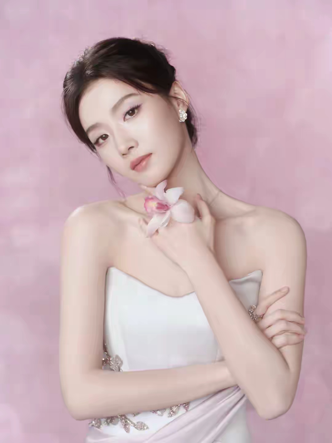 鱼尾裙光脚丫，上海的演员 卢昱晓