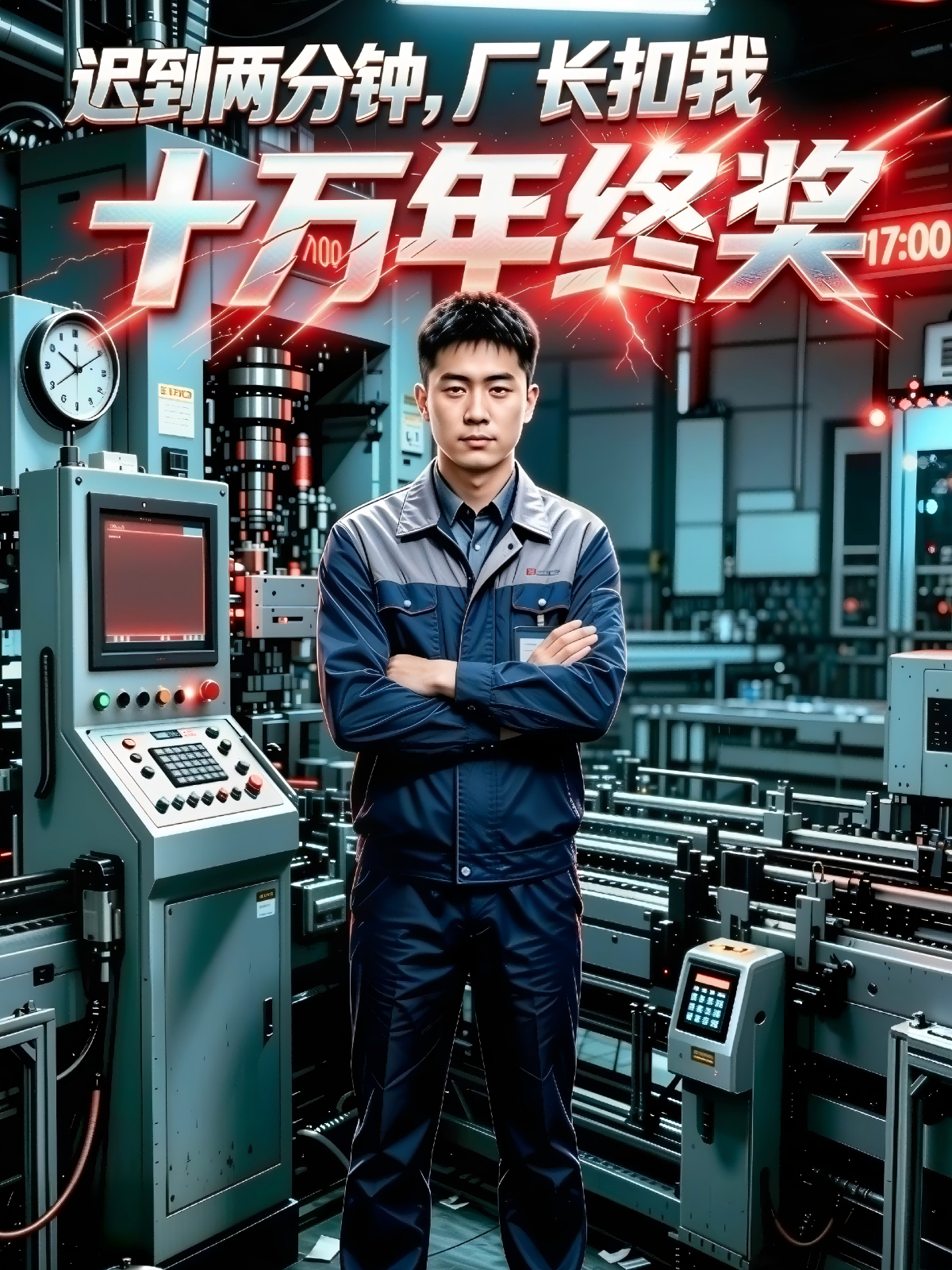 迟到两分钟，厂长扣我十万年终奖