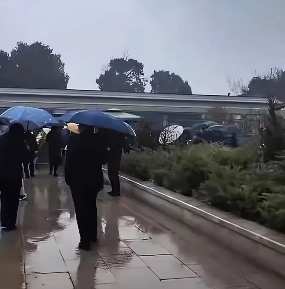 陈丽华追悼会现场！迟重瑞憔悴眼睛哭肿让人心疼，继子赵勇在旁边