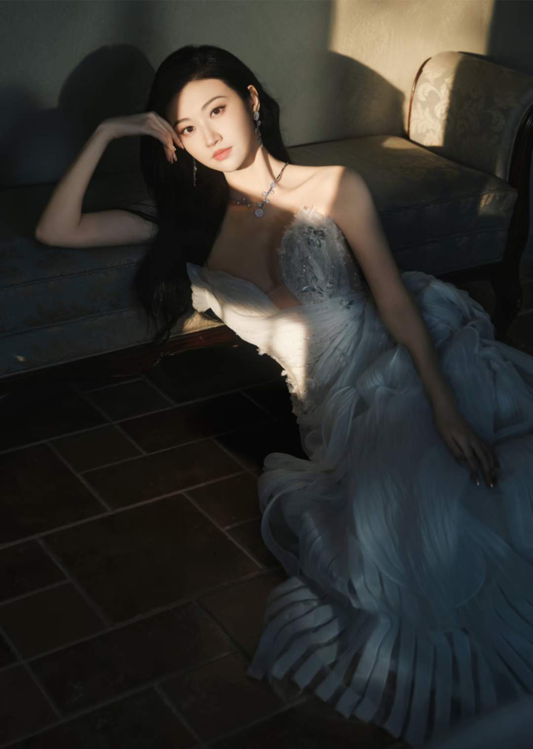 景甜，清冷白月光，好漂亮啊！